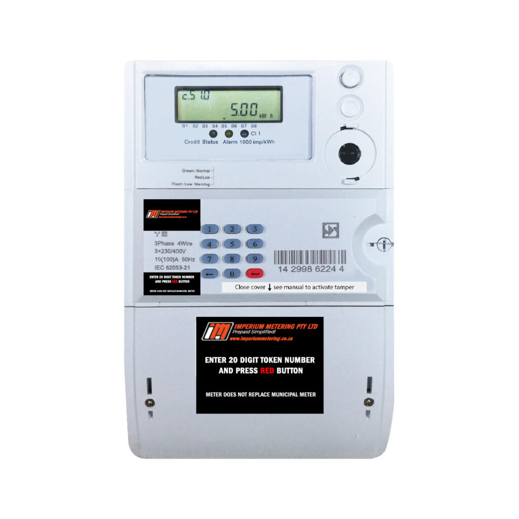 3 Phase 100Amp Prepaid Meter South Africa | Reliable Prepaid Meters